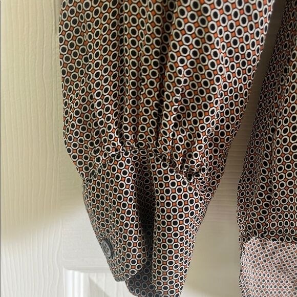 theory Patterned Button-Up Blouse - Picture 6 of 8